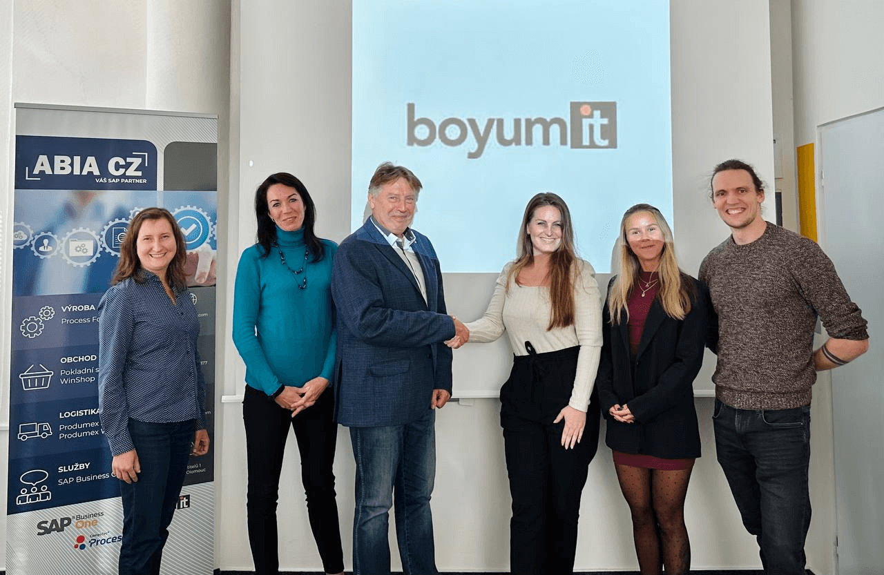 Návštěva zástupkyně firmy Boyum IT Zsófie Madar v ABIA CZ.